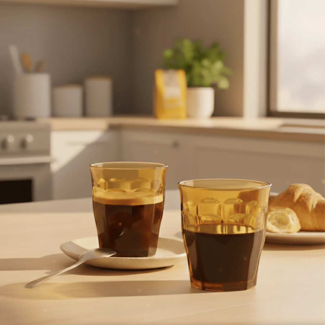 Le Picardie® Glass Hot Coffee Tumblers Set of 4 - Image 3